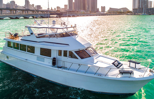 Hatteras Party Yacht Charter